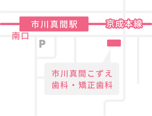 市川真間駅 京成本線 南口 市川真間こずえ歯科 ・ 矯正歯科